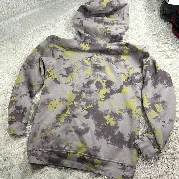 Lululemon All Yours Hoodie Orbital Tie Dye Mauve Grey Multi - Picture 5 of 7